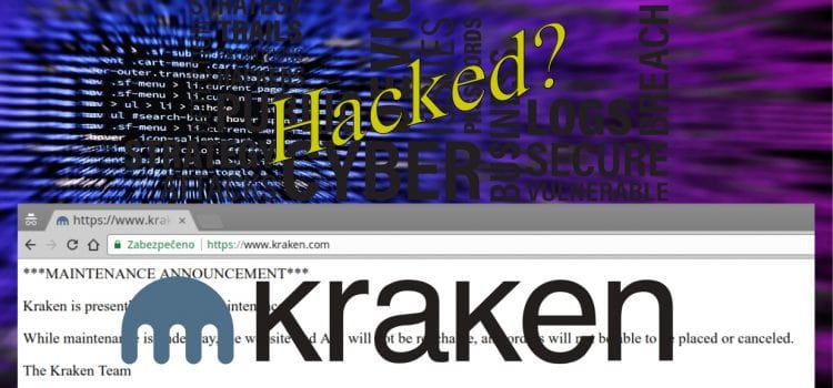 Kryptoměnová burza Kraken.com offline – byl hacknutý?